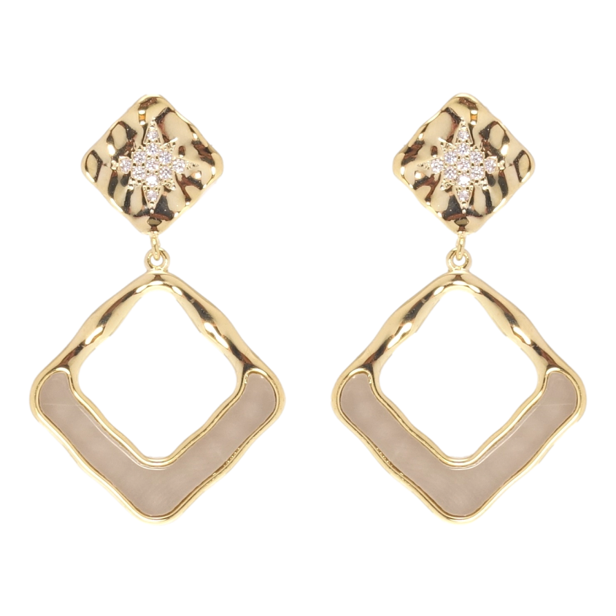 Сережки Xuping QQMM Позолота 14K пусети Декоративні підвіски з цирконієм фото №1 Сережки Xuping QQMM Позолота 14K пусети Декоративні підвіски з цирконієм фото №1
