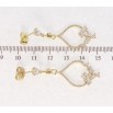 Сережки Xuping QQMM Позолота 14K пусети Підвіски інкрустація цирконієм фото №2