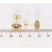 Серьги Xuping QQMM Позолота 14K пусеты Круги инкрустация цирконием ø 10мм фото №3 Серьги Xuping QQMM Позолота 14K пусеты Круги инкрустация цирконием ø 10мм фото №3