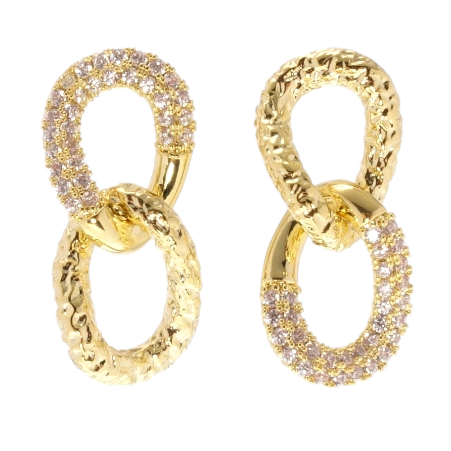Сережки Xuping QQMM Позолота 14K пусети Інкрустація цирконієм фото №1 Сережки Xuping QQMM Позолота 14K пусети Інкрустація цирконієм фото №1