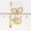 Сережки Xuping QQMM Позолота 14K пусети Інкрустація цирконієм фото №2 Сережки Xuping QQMM Позолота 14K пусети Інкрустація цирконієм фото №2