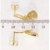 Сережки Xuping QQMM Позолота 14K пусети Кристали з бантами фото №2 Сережки Xuping QQMM Позолота 14K пусети Кристали з бантами фото №2