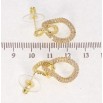 Сережки Xuping QQMM Позолота 14K пусети Інкрустація цирконієм фото №2