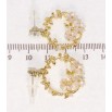Серьги Xuping QQMM Позолота 14K пусеты Колечки с перламутровыми цветочками фото №2 Серьги Xuping QQMM Позолота 14K пусеты Колечки с перламутровыми цветочками фото №2
