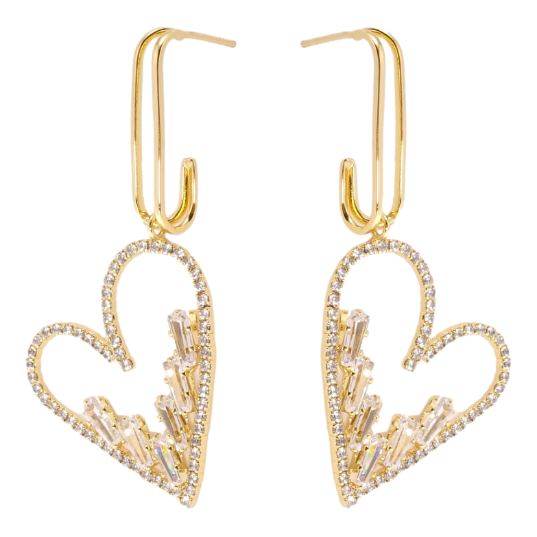Сережки Xuping QQMM Позолота 14K пусети Сердечки фото №10 Сережки Xuping QQMM Позолота 14K пусети Сердечки фото №10