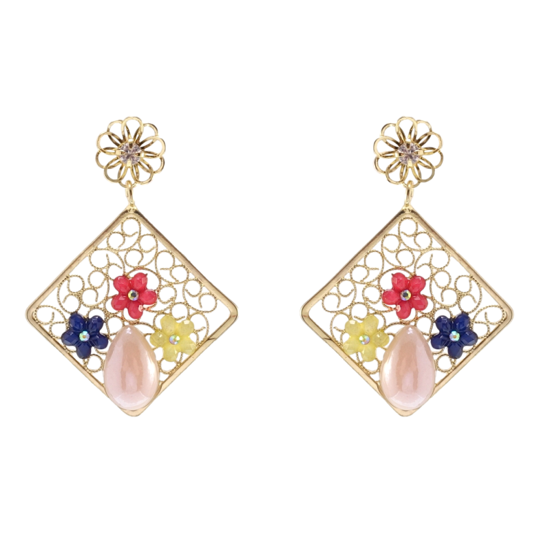 Сережки Xuping QQMM Позолота 14K пусети Ажурні підвіски з квітковим візерунком фото №12 Сережки Xuping QQMM Позолота 14K пусети Ажурні підвіски з квітковим візерунком фото №12