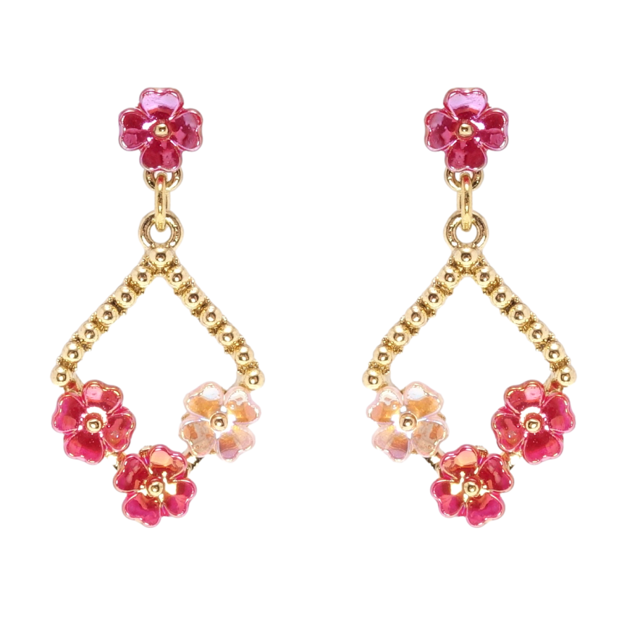 Серьги Xuping QQMM Позолота 14K пусеты Цветочные подвески фото №1 Серьги Xuping QQMM Позолота 14K пусеты Цветочные подвески фото №1