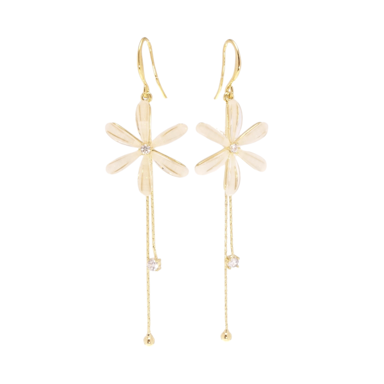 Сережки Xuping QQMM Позолота 14K французький замок Квіточки фото №18 Сережки Xuping QQMM Позолота 14K французький замок Квіточки фото №18