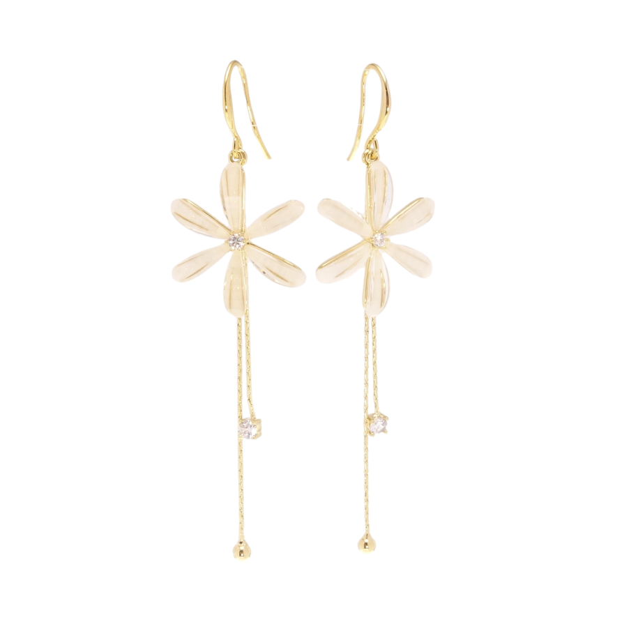 Серьги Xuping QQMM Позолота 14K французский замок Цветочки фото №1 Серьги Xuping QQMM Позолота 14K французский замок Цветочки фото №1