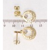 Серьги Xuping TTM Stainless Steel цвет 14K пусеты Подвески с вставками циркония фото №2 Серьги Xuping TTM Stainless Steel цвет 14K пусеты Подвески с вставками циркония фото №2