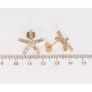 Серьги Xuping QQMM Позолота 18K пусеты Инкрустация цирконием фото №2
