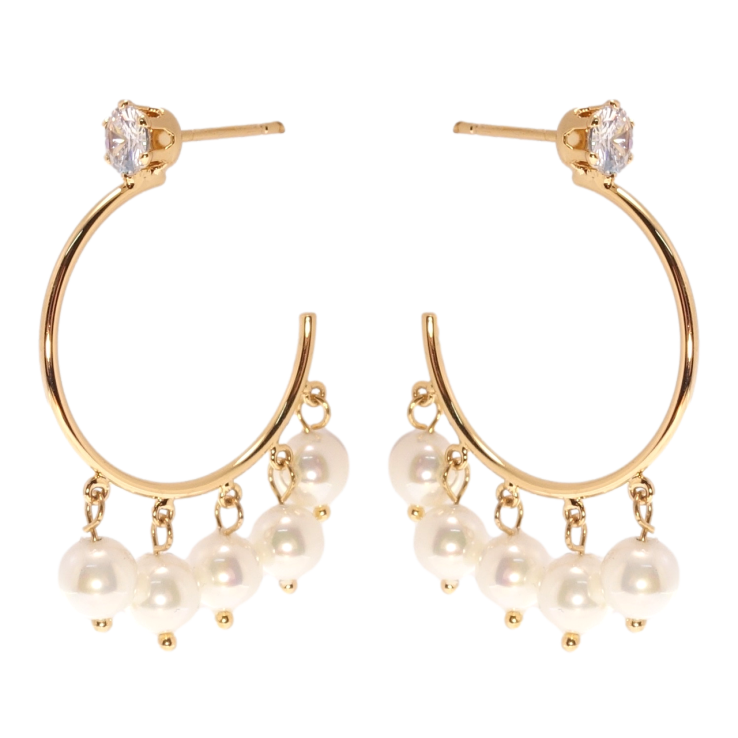 Серьги Xuping QQMM Позолота 18K пусеты Кольца с жемчужными подвесками фото №17 Серьги Xuping QQMM Позолота 18K пусеты Кольца с жемчужными подвесками фото №17