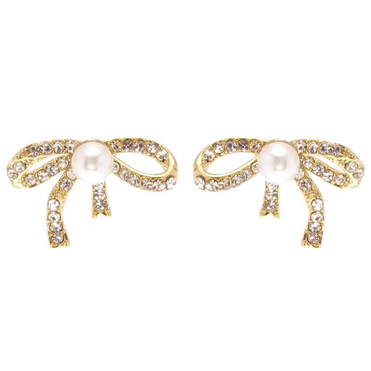 Сережки Xuping JEAN GOUJON Позолота 14K пусети Банти з перлами фото №25 Сережки Xuping JEAN GOUJON Позолота 14K пусети Банти з перлами фото №25
