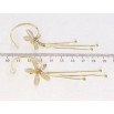 Сережки Xuping JEAN GOUJON Позолота 14K пусети Квіточки фото №2 Сережки Xuping JEAN GOUJON Позолота 14K пусети Квіточки фото №2