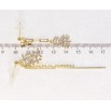 Серьги Xuping JEAN GOUJON Позолота 14K пусеты Ассиметричные подвески фото №2 Серьги Xuping JEAN GOUJON Позолота 14K пусеты Ассиметричные подвески фото №2