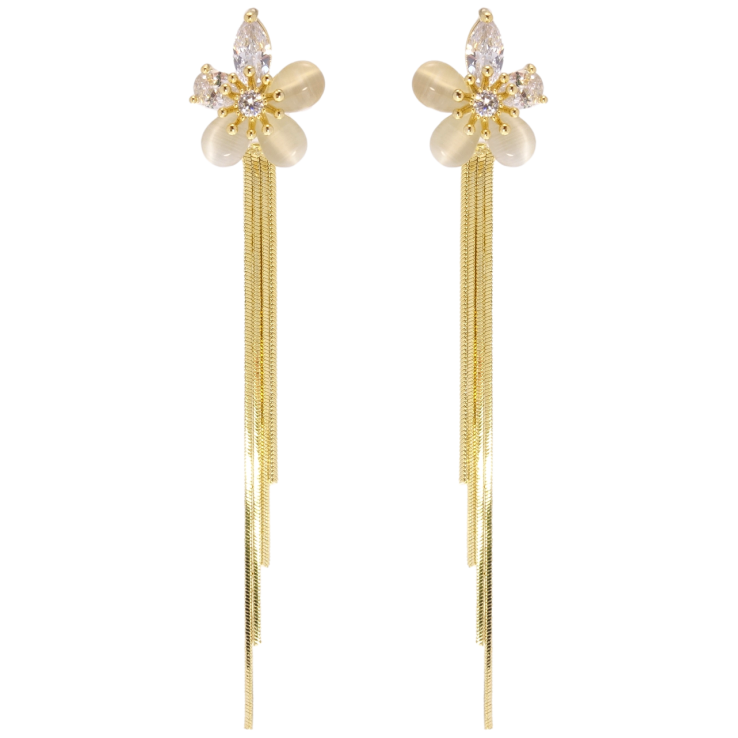 Сережки Xuping JEAN GOUJON Позолота 14K пусети Квіточки фото №7 Сережки Xuping JEAN GOUJON Позолота 14K пусети Квіточки фото №7