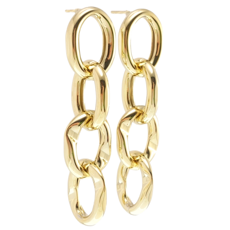 Сережки Xuping JEAN GOUJON Позолота 14K пусети Ланцюжок фото №24