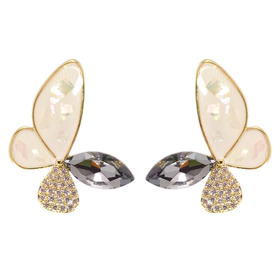 Сережки Xuping JEAN GOUJON Позолота 14K пусети Метелики фото №1 Сережки Xuping JEAN GOUJON Позолота 14K пусети Метелики фото №1