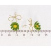 Сережки Xuping JEAN GOUJON Позолота 14K пусети Квіточки покриття Soft-touch фото №2