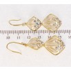 Серьги Xuping JEAN GOUJON Позолота 14K французский замок Ромбовые подвески фото №2