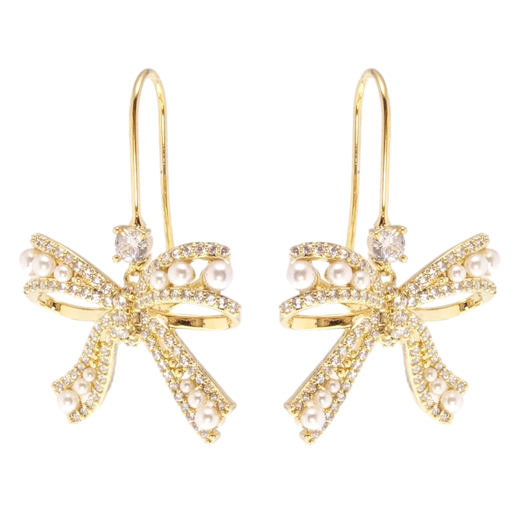 Сережки Xuping JEAN GOUJON Позолота 14K французький замок Банти фото №24 Сережки Xuping JEAN GOUJON Позолота 14K французький замок Банти фото №24