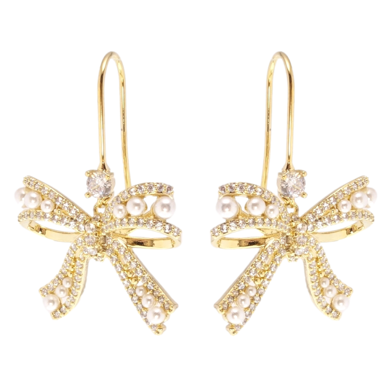 Сережки Xuping JEAN GOUJON Позолота 14K французький замок Банти фото №20