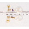 Серьги Xuping Позолота 18K пусеты Подвески из белой керамики с фианитами фото №2 Серьги Xuping Позолота 18K пусеты Подвески из белой керамики с фианитами фото №2