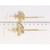 Серьги Xuping Позолота 14K подвески французский замок Кристальные цветочки узор на одну сторону фото №2 Серьги Xuping Позолота 14K подвески французский замок Кристальные цветочки узор на одну сторону фото №2