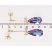 Серьги Xuping цвет 18K с кристаллами Swarovski пусеты Подвески с кристаллами Paradise Shine фото №2 Серьги Xuping цвет 18K с кристаллами Swarovski пусеты Подвески с кристаллами Paradise Shine фото №2