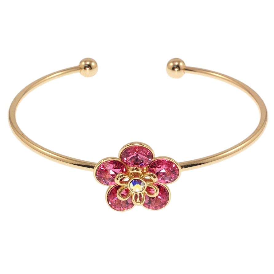 Браслет Xuping цвет 18K с кр-ми Swarovski Кристальный цветок Rose ø 6см фото №1 Браслет Xuping цвет 18K с кр-ми Swarovski Кристальный цветок Rose ø 6см фото №1