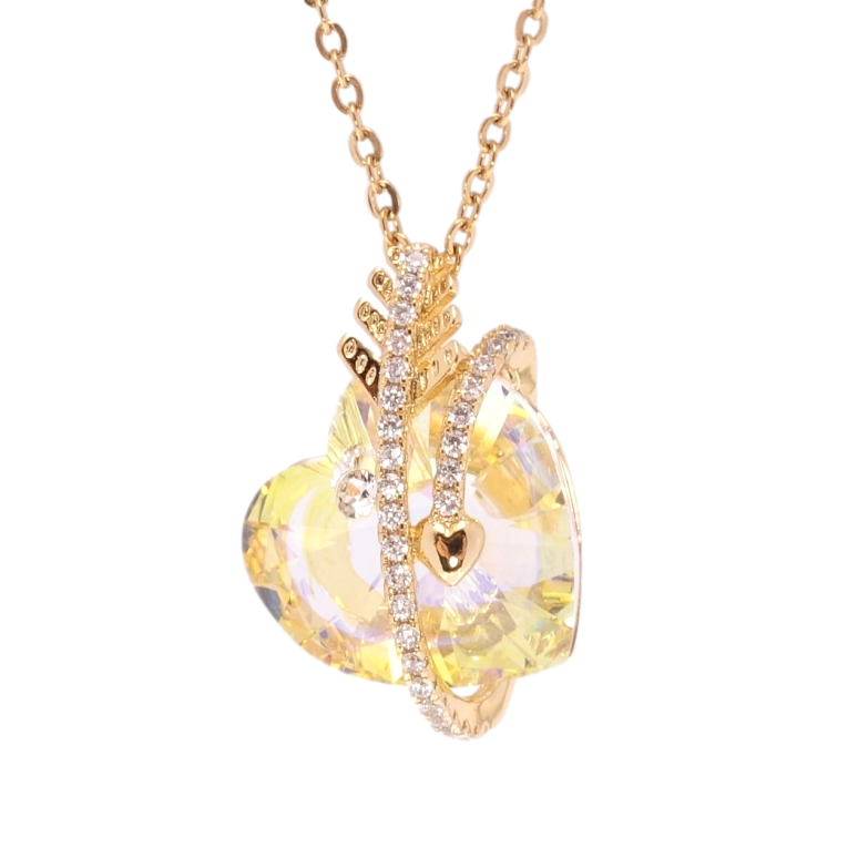 Кулон Xuping 18K з кр-ми Swarovski на ланцюжку Кристальне серце Sunshine Delite довжина 40-45см х 2мм фото №13 Кулон Xuping 18K з кр-ми Swarovski на ланцюжку Кристальне серце Sunshine Delite довжина 40-45см х 2мм фото №13