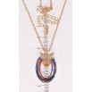Кулон Xuping 18K з кр-ми Swarovski на ланцюжку Каблучка Vitrail Medium з метеликом довжина 40-45см х 2мм фото №2 Кулон Xuping 18K з кр-ми Swarovski на ланцюжку Каблучка Vitrail Medium з метеликом довжина 40-45см х 2мм фото №2