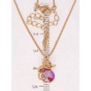 Кулон Xuping 18K с кр-ми Swarovski на цепочке Мышонок с кристаллом Rose AB длина 40-45см х 1мм фото №2 Кулон Xuping 18K с кр-ми Swarovski на цепочке Мышонок с кристаллом Rose AB длина 40-45см х 1мм фото №2