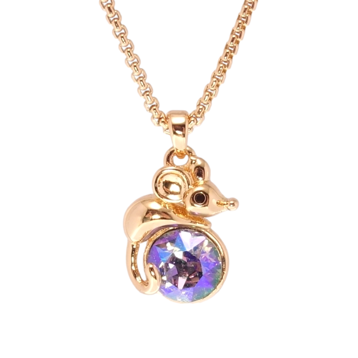 Кулон Xuping 18K с кр-ми Swarovski на цепочке Мышонок с кристаллом Peridot Shimmer длина 40-45см х 1мм фото №10 Кулон Xuping 18K с кр-ми Swarovski на цепочке Мышонок с кристаллом Peridot Shimmer длина 40-45см х 1мм фото №10