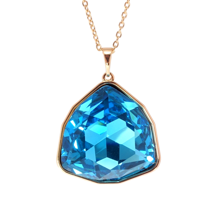 Кулон Xuping 18K с кр-ми Swarovski на цепочке Кристалл Blue Zircon длина 40-45,5см х 1мм фото №12 Кулон Xuping 18K с кр-ми Swarovski на цепочке Кристалл Blue Zircon длина 40-45,5см х 1мм фото №12