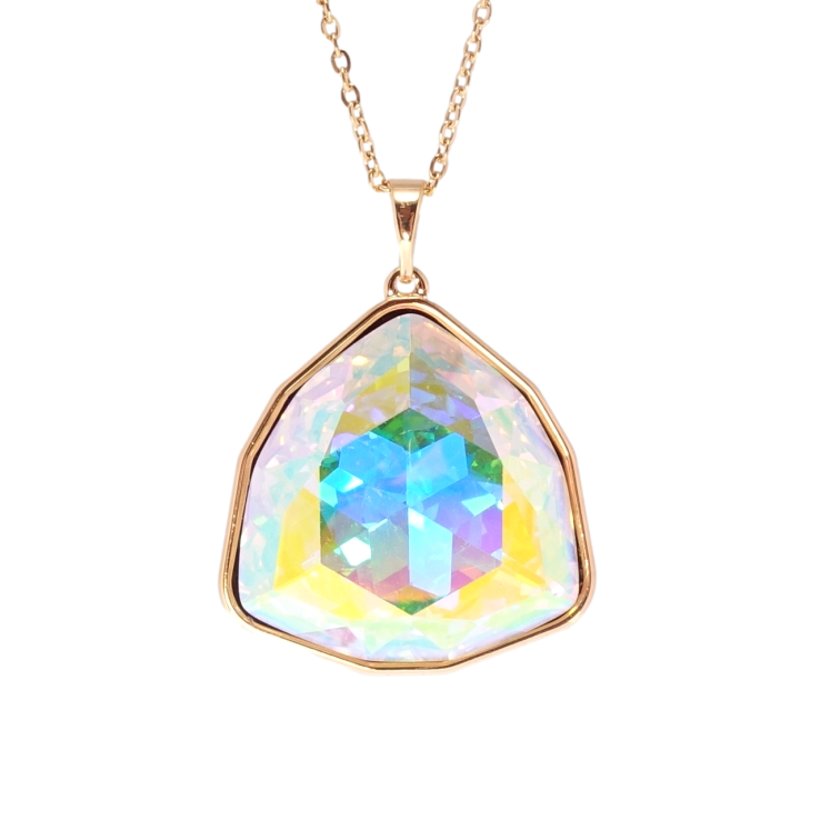 Кулон Xuping 18K с кр-ми Swarovski на цепочке Кристалл АВ длина 41-46см х 1мм фото №12 Кулон Xuping 18K с кр-ми Swarovski на цепочке Кристалл АВ длина 41-46см х 1мм фото №12