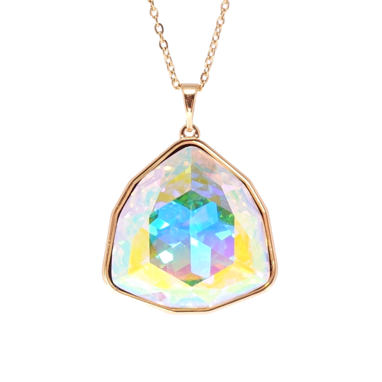 Кулон Xuping 18K з кр-ми Swarovski на ланцюжку Кристал АВ довжина 41-46см х 1мм фото №14 Кулон Xuping 18K з кр-ми Swarovski на ланцюжку Кристал АВ довжина 41-46см х 1мм фото №14