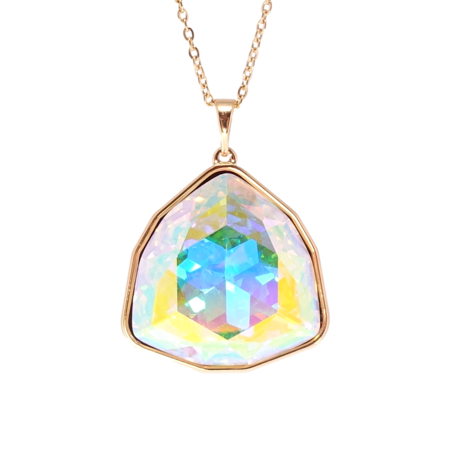 Кулон Xuping 18K с кр-ми Swarovski на цепочке Кристалл АВ длина 41-46см х 1мм фото №1 Кулон Xuping 18K с кр-ми Swarovski на цепочке Кристалл АВ длина 41-46см х 1мм фото №1