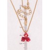Кулон Xuping 18K с кр-ми Swarovski на цепочке Кристальные кубики Light Siam длина 40-45см х 1мм фото №2 Кулон Xuping 18K с кр-ми Swarovski на цепочке Кристальные кубики Light Siam длина 40-45см х 1мм фото №2