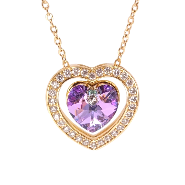 Кулон Xuping 18K с кр-ми Swarovski на цепочке Сердце с кристаллом Paradise Shine длина 40-46см х 1мм фото №2 Кулон Xuping 18K с кр-ми Swarovski на цепочке Сердце с кристаллом Paradise Shine длина 40-46см х 1мм фото №2