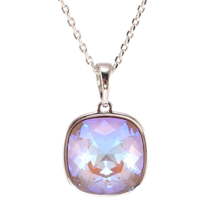 Кулон Xuping колір Родій з кр-ми Swarovski на ланцюжку Кристал Cappuccino Delite 14х14мм довжина 40-45см х 1мм фото №19 Кулон Xuping колір Родій з кр-ми Swarovski на ланцюжку Кристал Cappuccino Delite 14х14мм довжина 40-45см х 1мм фото №19
