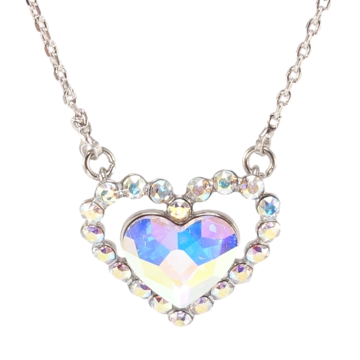 Кулон Xuping колір Родій з кр-ми Swarovski на ланцюжку Кристальне серце АВ довжина 43-49см х 1мм фото №25 Кулон Xuping колір Родій з кр-ми Swarovski на ланцюжку Кристальне серце АВ довжина 43-49см х 1мм фото №25