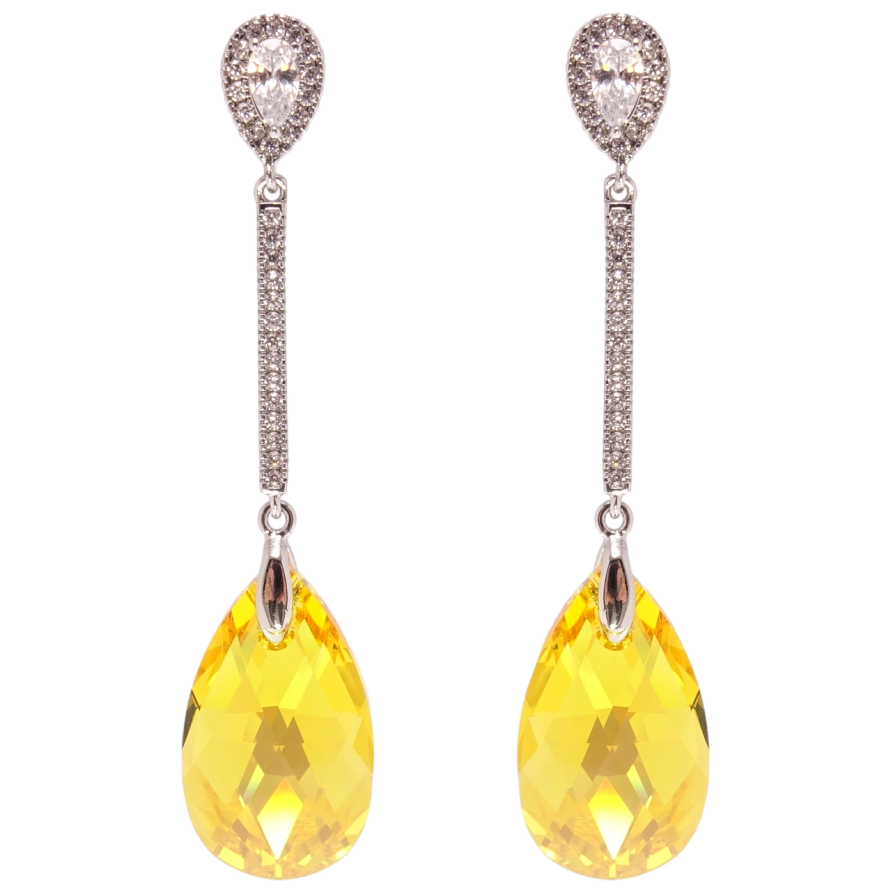 Сережки Xuping колір Родій з кристалами Swarovski пусети Підвіски з кристалом Sunflower фото №1 Сережки Xuping колір Родій з кристалами Swarovski пусети Підвіски з кристалом Sunflower фото №1