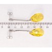 Сережки Xuping колір Родій з кристалами Swarovski пусети Підвіски з кристалом Sunflower фото №2 Сережки Xuping колір Родій з кристалами Swarovski пусети Підвіски з кристалом Sunflower фото №2