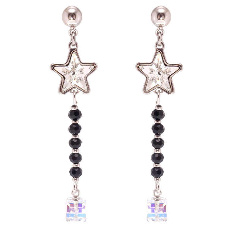 Сережки Xuping колір Родій з кристалами Swarovski пусети Підвіски з кристалом Clear та Shimmer фото №3 Сережки Xuping колір Родій з кристалами Swarovski пусети Підвіски з кристалом Clear та Shimmer фото №3