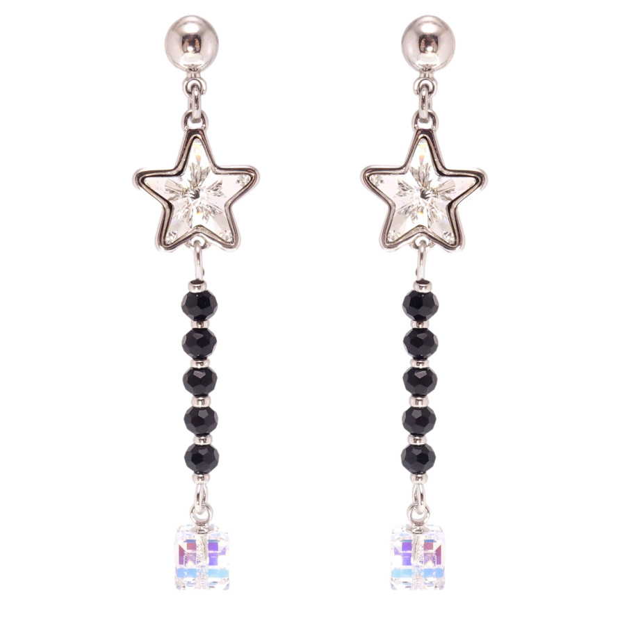 Серьги Xuping цвет Родий с кристаллами Swarovski пусеты Подвески с кристаллом Clear и Shimmer фото №1 Серьги Xuping цвет Родий с кристаллами Swarovski пусеты Подвески с кристаллом Clear и Shimmer фото №1