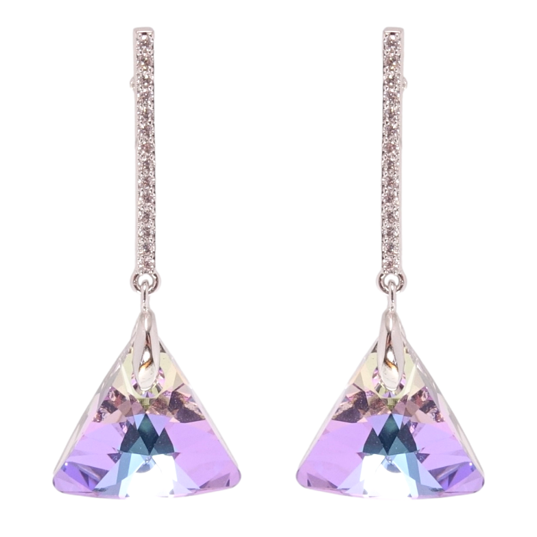 Сережки Xuping колір Родій з кристалами Swarovski пусети Підвіски з кристалами Paradise Shine фото №4 Сережки Xuping колір Родій з кристалами Swarovski пусети Підвіски з кристалами Paradise Shine фото №4