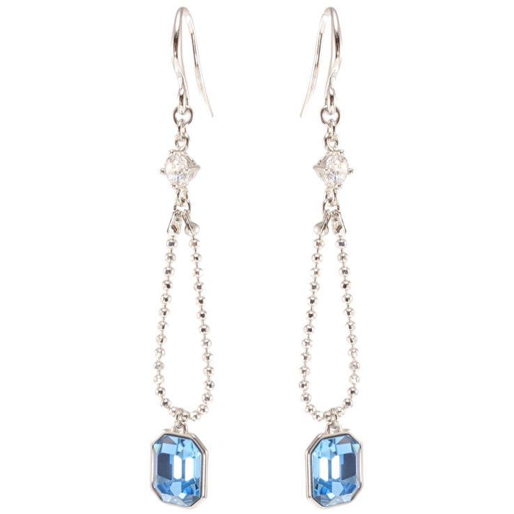 Серьги Xuping цвет Родий с кристаллами Swarovski французский замок Подвески с кристаллами Aquamarine фото №19 Серьги Xuping цвет Родий с кристаллами Swarovski французский замок Подвески с кристаллами Aquamarine фото №19