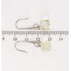 Серьги Xuping цвет Родий с кристаллами Swarovski французский замок Подвески с кристаллами Vitrail Light фото №2 Серьги Xuping цвет Родий с кристаллами Swarovski французский замок Подвески с кристаллами Vitrail Light фото №2