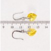 Серьги Xuping цвет Родий с кристаллами Swarovski французский замок Подвески с кристаллами Sunflower фото №2